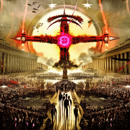 Artistic interpretation of themes and motifs of the book The Hunger Games by Suzanne Collins