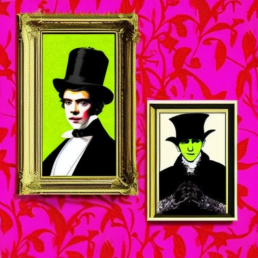 Artistic interpretation of themes and motifs of the book The Importance of Being Earnest and Other Plays by Oscar Wilde