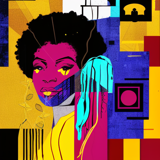 Artistic interpretation of themes and motifs of the book The Other Black Girl by Zakiya Dalila Harris