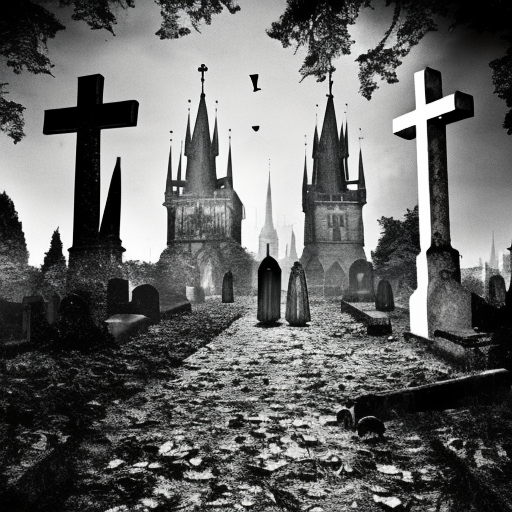 Artistic interpretation of themes and motifs of the book The Prague Cemetery by Umberto Eco