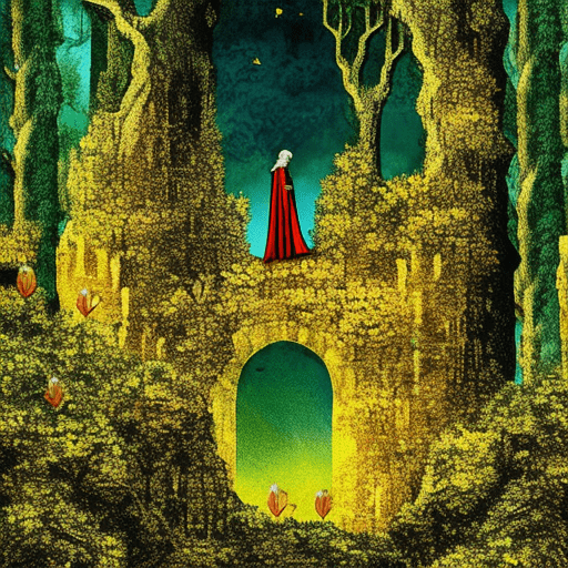 Artistic interpretation of themes and motifs of the book The Princess Bride by William Goldman