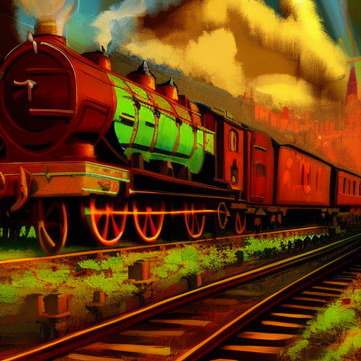 Artistic interpretation of themes and motifs of the book The Railway Children by E. Nesbit