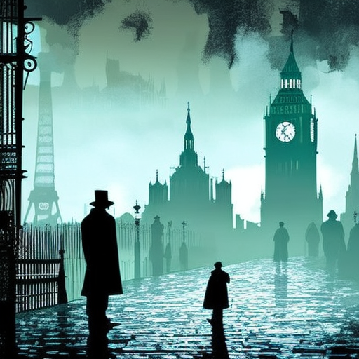 Artistic interpretation of themes and motifs of the book The Return of Sherlock Holmes by Arthur Conan Doyle