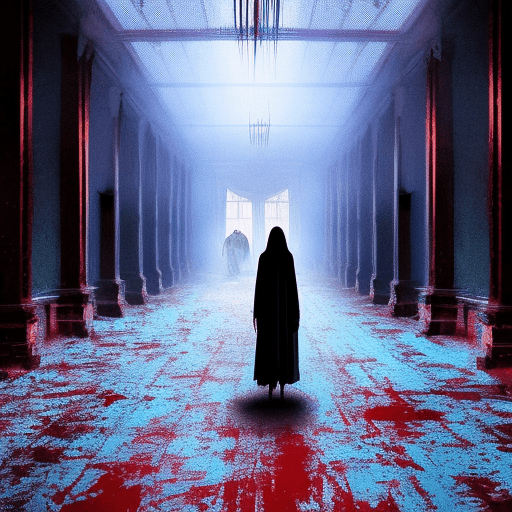 Artistic interpretation of themes and motifs of the book The Shining by Stephen King