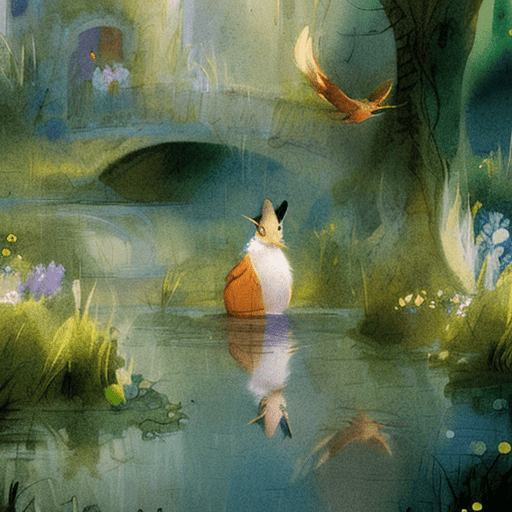 Artistic interpretation of themes and motifs of the book The Tale of Jemima Puddle-Duck by Beatrix Potter