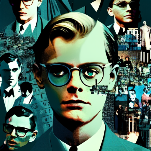 Artistic interpretation of themes and motifs of the book The Talented Mr. Ripley by Patricia Highsmith