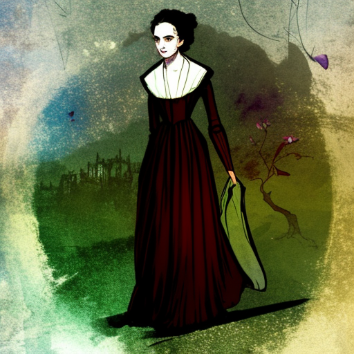 Artistic interpretation of themes and motifs of the book The Tenant of Wildfell Hall by Anne Brontë
