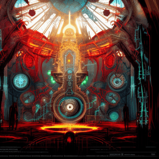 Artistic interpretation of themes and motifs of the book The Time Machine by H.G. Wells