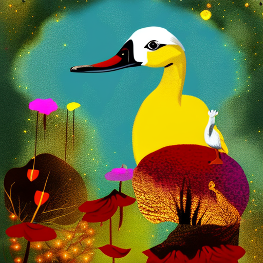 Artistic interpretation of themes and motifs of the book The Ugly Duckling by Hans Christian Andersen