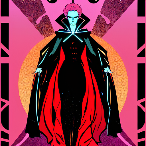 Artistic interpretation of themes and motifs of the book The Wicked + The Divine, Vol. 1: The Faust Act by Kieron Gillen