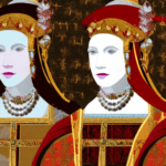 Artistic interpretation of themes and motifs of the book The Wives of Henry VIII by Antonia Fraser