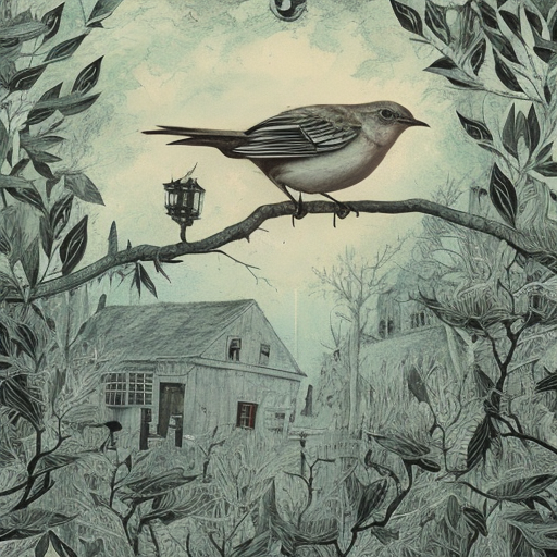Artistic interpretation of themes and motifs of the movie To Kill a Mockingbird by Robert Mulligan