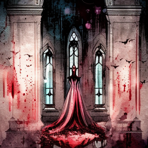 Artistic interpretation of themes and motifs of the book Vittorio, The Vampire by Anne Rice