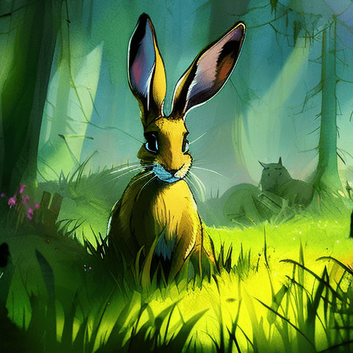 Artistic interpretation of themes and motifs of the book Watership Down by Richard Adams
